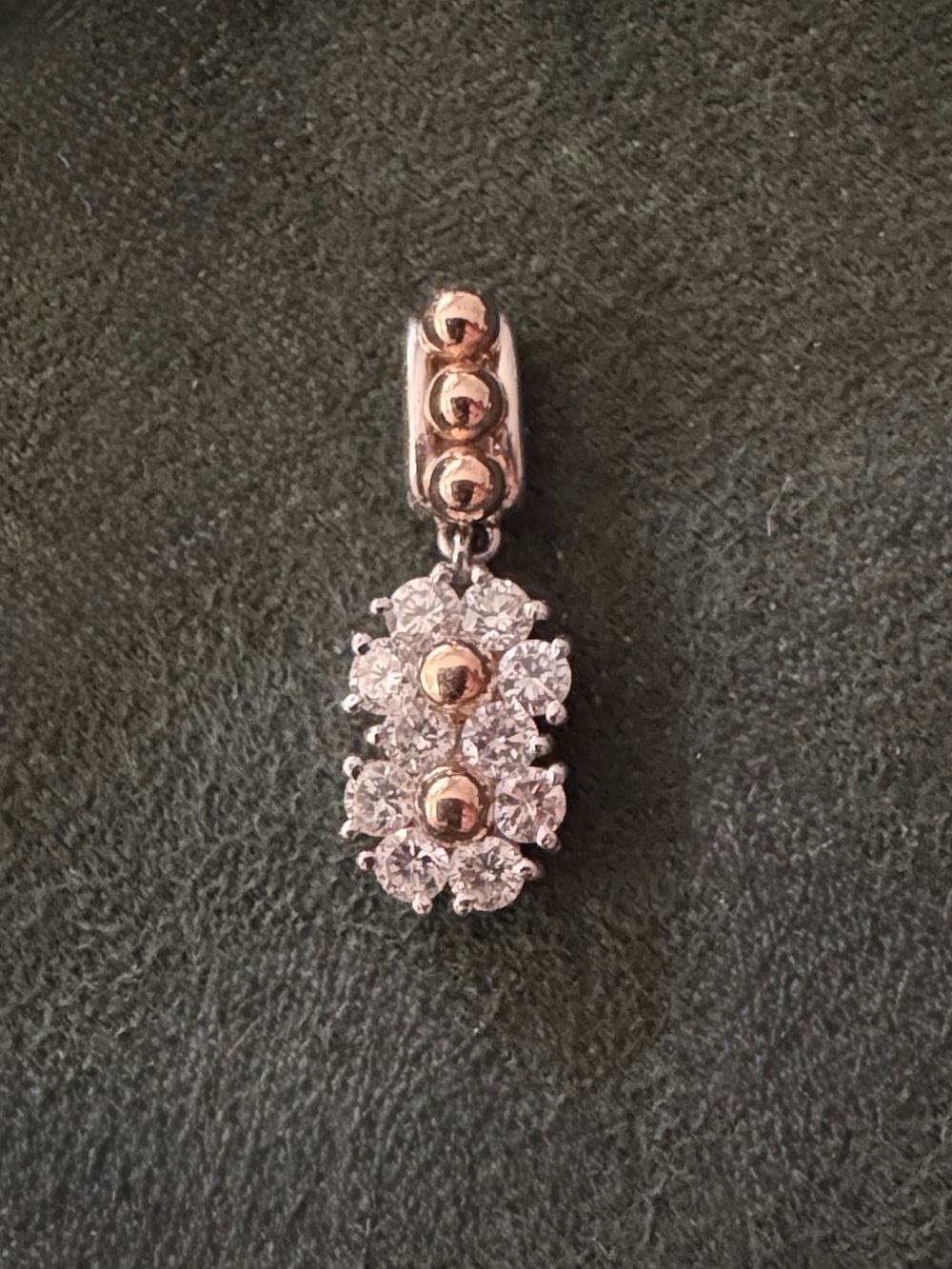 Vintage Japanese Platinum & 18k gold diamond pendant